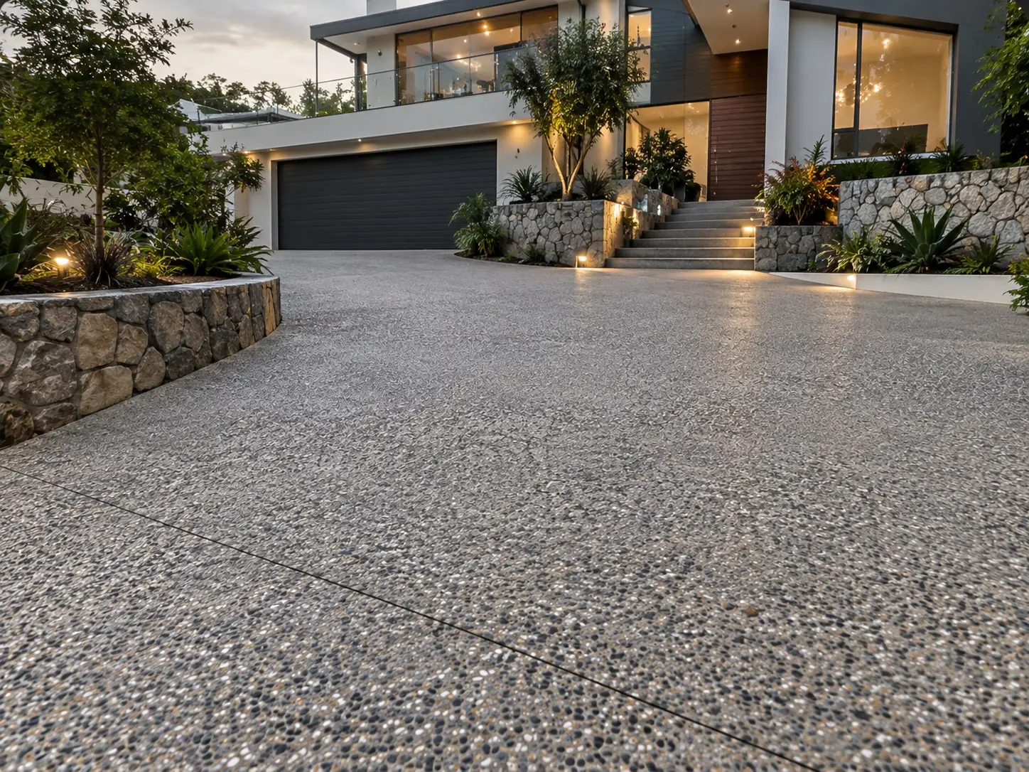 Exposed aggregate in Darwin