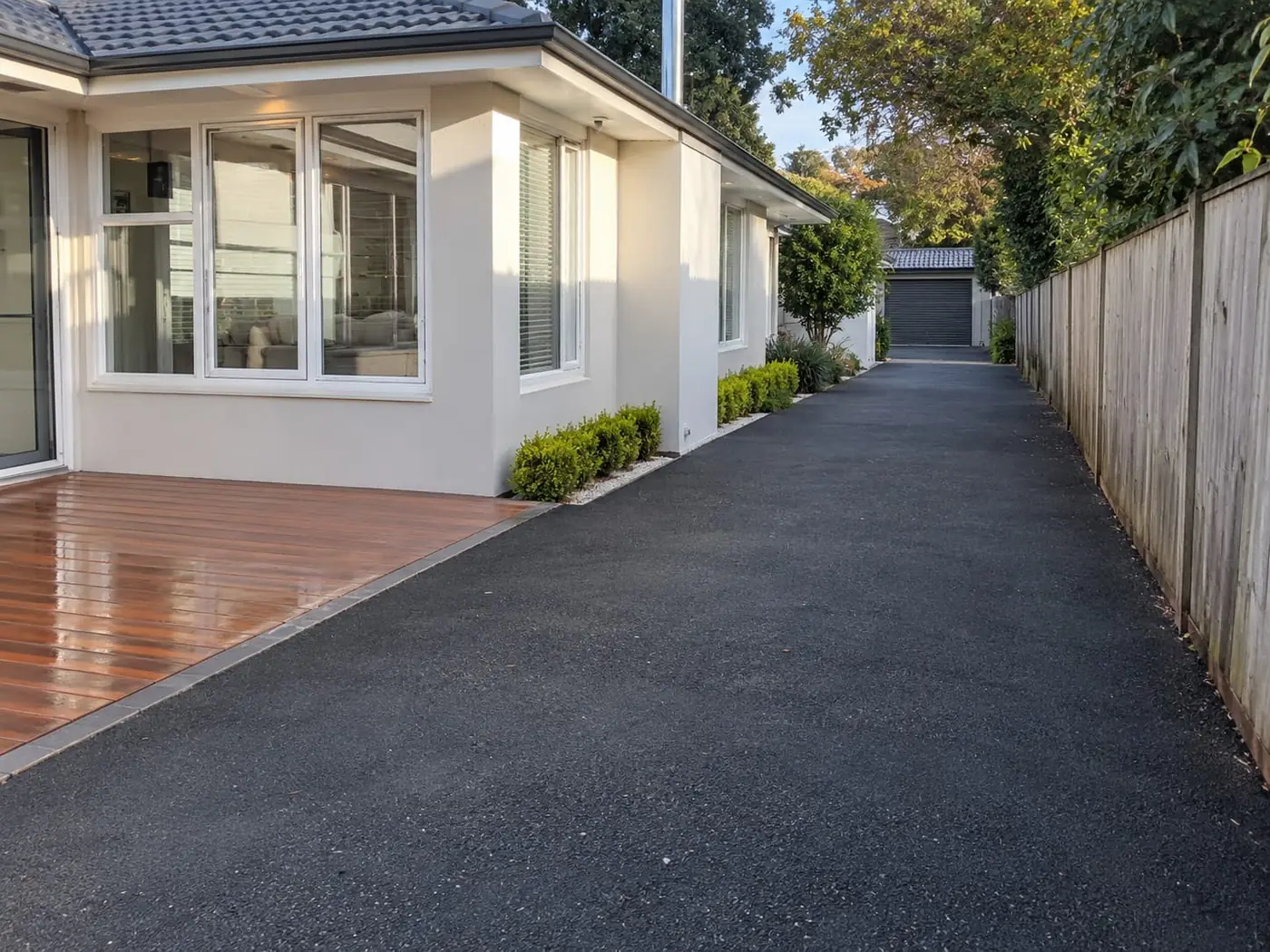 A concrete driveway we poured in Rapid Creek, Darwin
