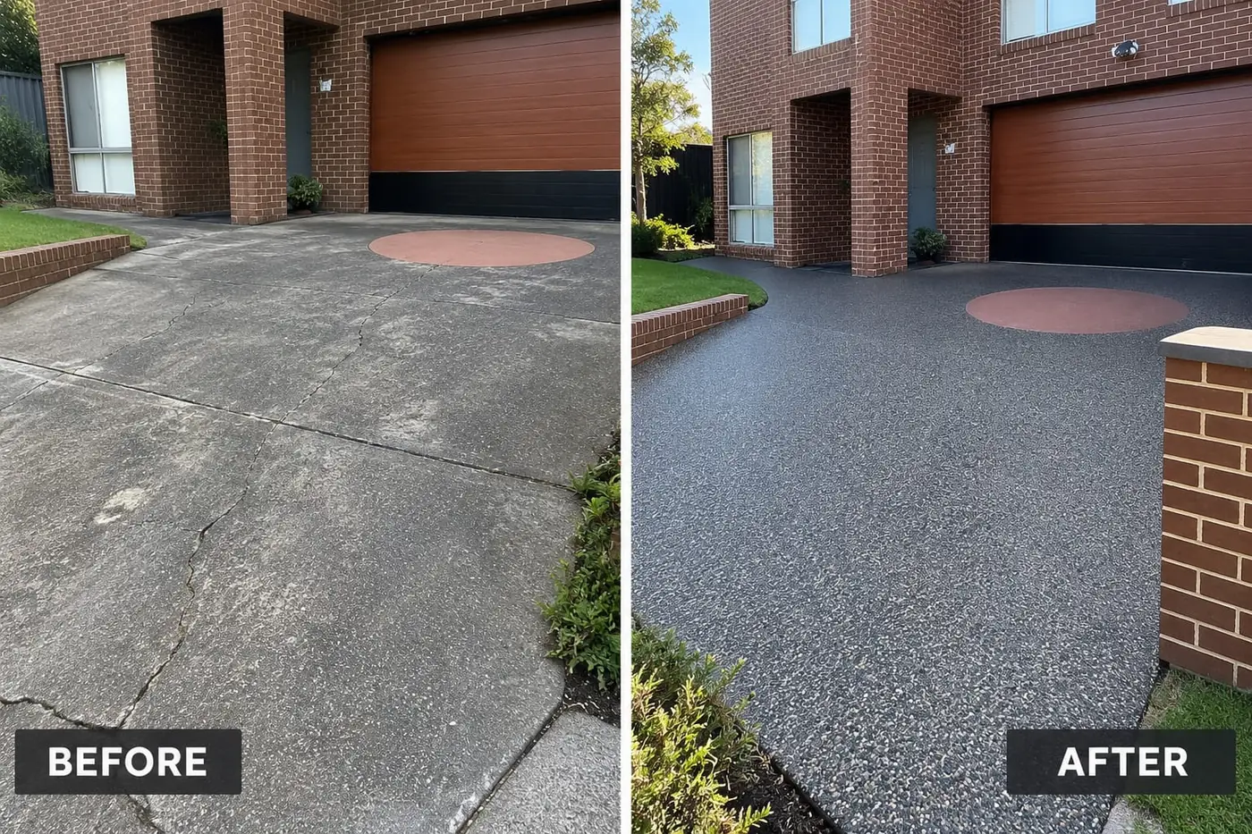 A cracked slab being repaired by our Darwin team