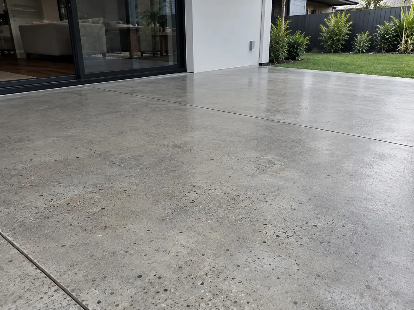 A concrete driveway we poured in Howard Springs, Darwin